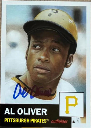 Al Oliver Autographed 2025 Topps Living Baseball Card - Pittsburgh Pirates 817 PR1415 Artist: Angel S. Aviles - PastPros