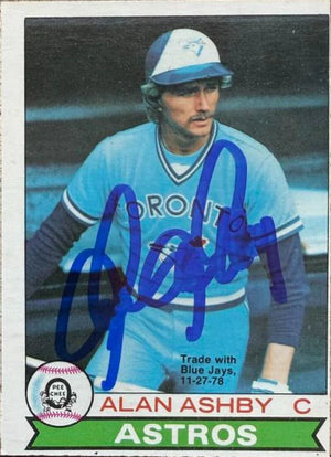 Alan Ashby Signed 1979 O - Pee - Chee Baseball Card - Toronto Blue Jays 14 - PastPros