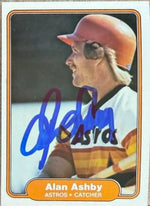 Alan Ashby Signed 1982 Fleer Baseball Card - Houston Astros 212 - PastPros