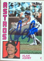 Alan Ashby Signed 1984 Topps Tiffany Baseball Card - Houston Astros 217 - PastPros