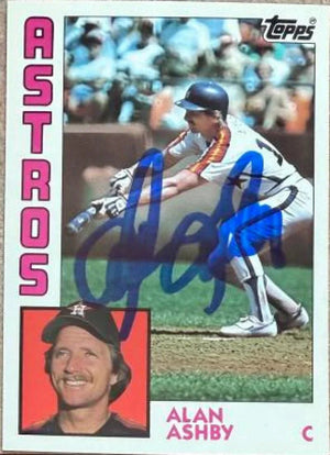 Alan Ashby Signed 1984 Topps Tiffany Baseball Card - Houston Astros 217 - PastPros