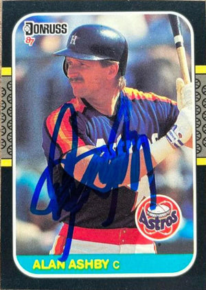Alan Ashby Signed 1987 Donruss Baseball Card - Houston Astros - PastPros