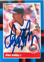 Alan Ashby Signed 1988 Donruss Baseball Card - Houston Astros