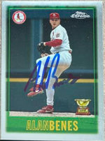 Alan Benes Signed 1997 Topps Chrome Baseball Card - St Louis Cardinals - PastPros