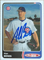 Alan Benes Signed 2002 Topps Total Baseball Card - Chicago Cubs - PastPros