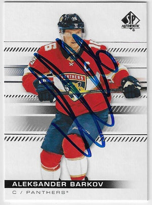 Aleksander Barkov Signed 2019 - 20 SP Authentic Hockey Card - Florida Panthers - PastPros
