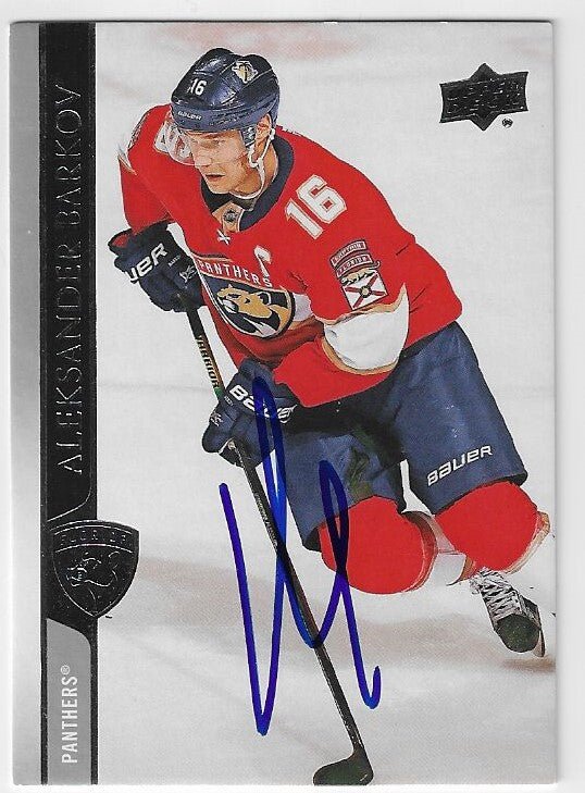 Aleksander Barkov Signed 2020-21 Upper Deck Hockey Card - Florida Panthers