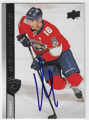 Aleksander Barkov Signed 2020 - 21 Upper Deck Hockey Card - Florida Panthers - PastPros