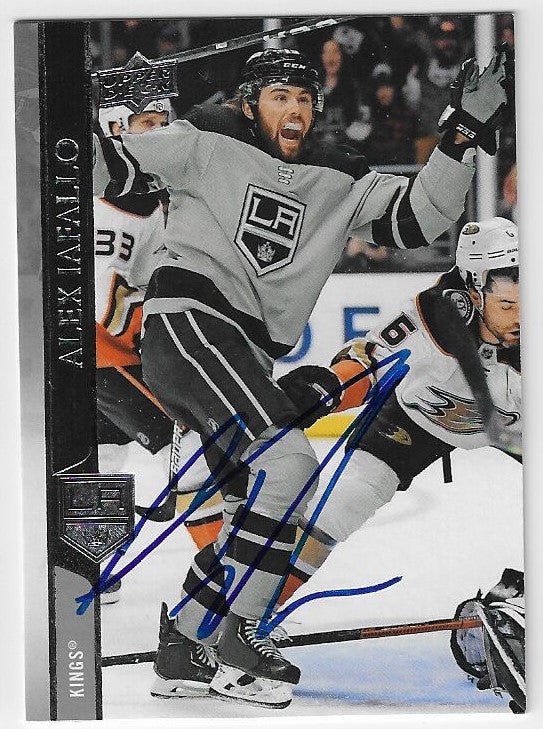 Alex Iafallo Signed 2020-21 Upper Deck Hockey Card - Los Angeles Kings