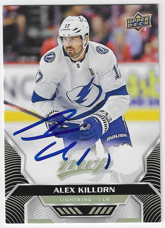 Alex Killorn Signed 2020-21 Upper Deck MVP Hockey Card - Tampa Bay Lig