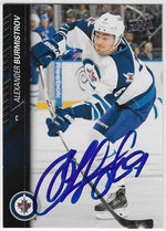 Alexander Burmistrov Signed 2015 - 16 Upper Deck Hockey Card - Winnipeg Jets - PastPros