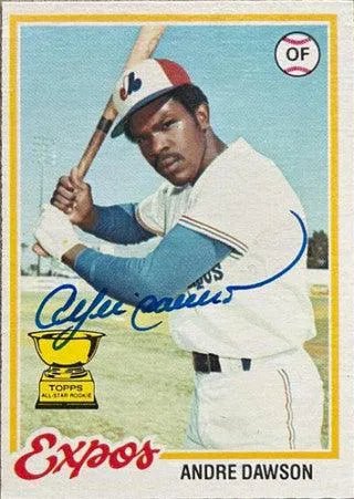 Andre Dawson Signed 1978 O-Pee-Chee Baseball Card - Montreal Expos