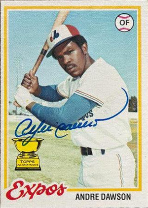 Andre Dawson Signed 1978 O-Pee-Chee Baseball Card - Montreal Expos - PastPros