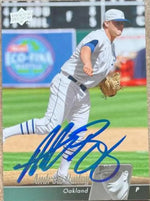 Andrew Bailey Signed 2010 Upper Deck Baseball Card - Oakland A's