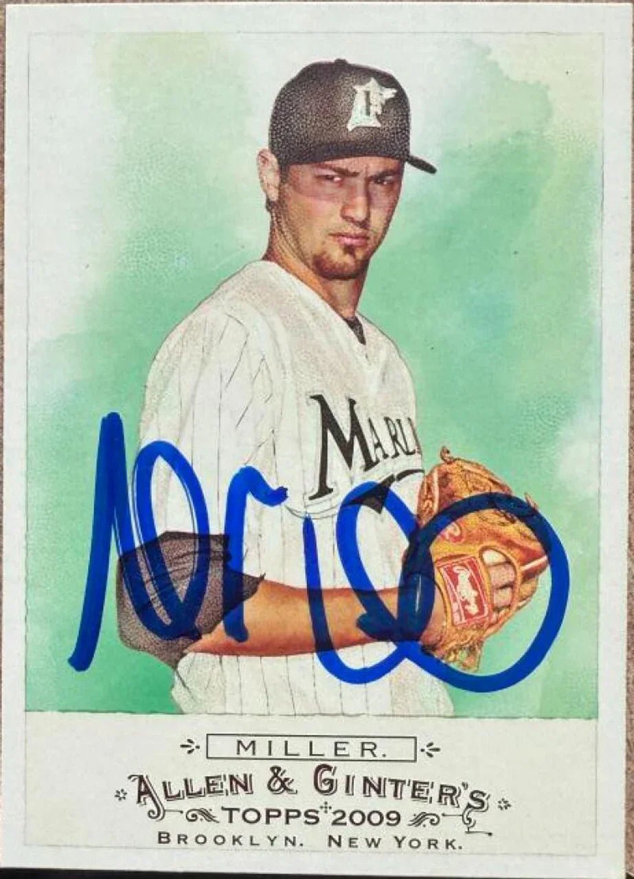 Andrew Miller Signed 2009 Allen & Ginter Baseball Card - Florida Marlins
