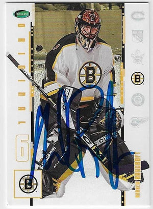 Andrew Raycroft Signed 2003 - 04 Parkhurst Original Six Hockey Card - Boston Bruins - PastPros