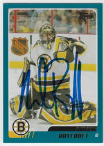 Andrew Raycroft Signed 2003 - 04 Topps Hockey Card - Boston Bruins - PastPros