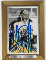 Andrew Raycroft Signed 2003 - 04 Upper Deck Bee Hive Hockey Card - Boston Bruins - PastPros
