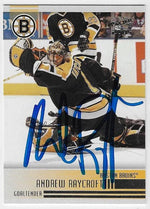 Andrew Raycroft Signed 2004 - 05 Pacific Hockey Card - Boston Bruins - PastPros