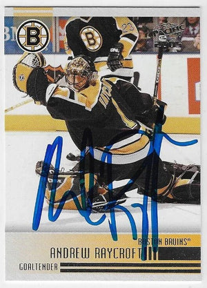 Andrew Raycroft Signed 2004 - 05 Pacific Hockey Card - Boston Bruins - PastPros