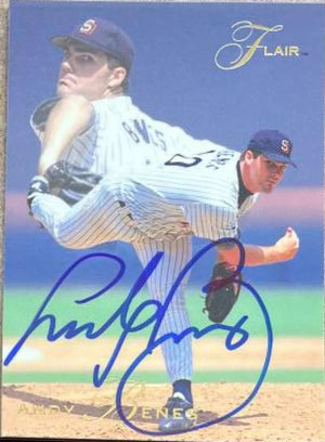 Andy Benes Signed 1993 Flair Baseball Card - San Diego Padres - PastPros