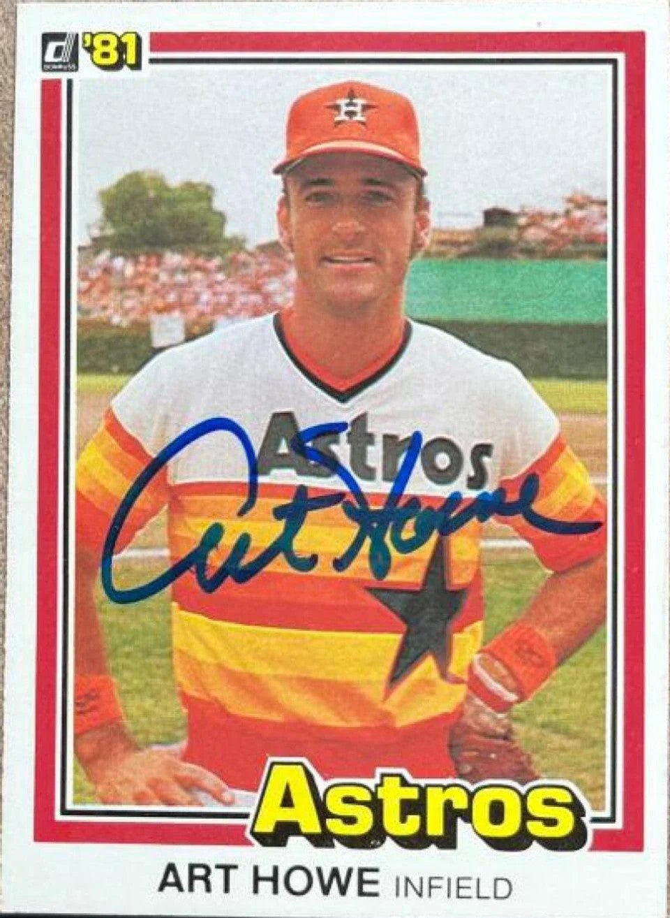 Art Howe Signed 1981 Donruss Baseball Card - Houston Astros