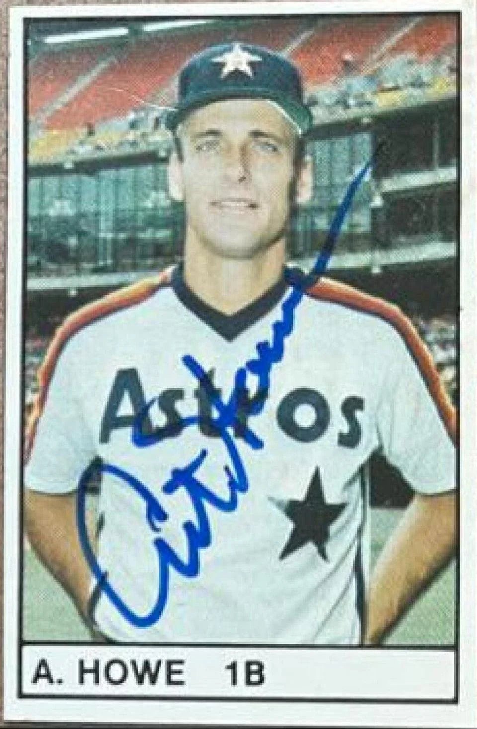 Art Howe Signed 1982 All-Star Game Inserts Baseball Card - Houston Astros