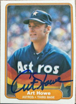 Art Howe Signed 1982 Fleer Baseball Card - Houston Astros