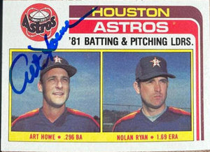 Art Howe Signed 1982 Topps Baseball Card - Houston Astros #66