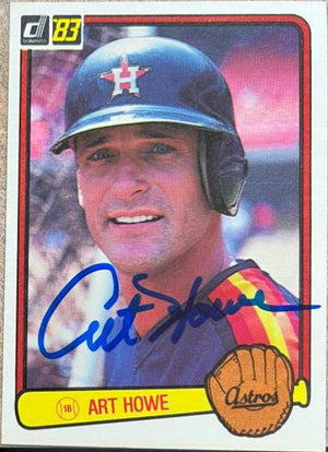 Art Howe Signed 1983 Donruss Baseball Card - Houston Astros - PastPros