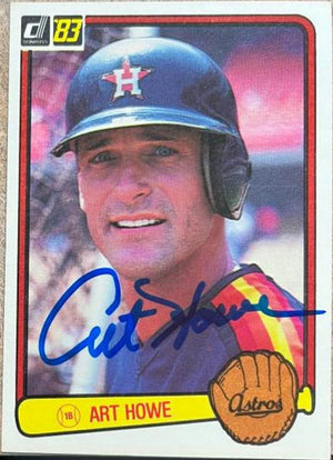 Art Howe Signed 1983 Donruss Baseball Card - Houston Astros - PastPros