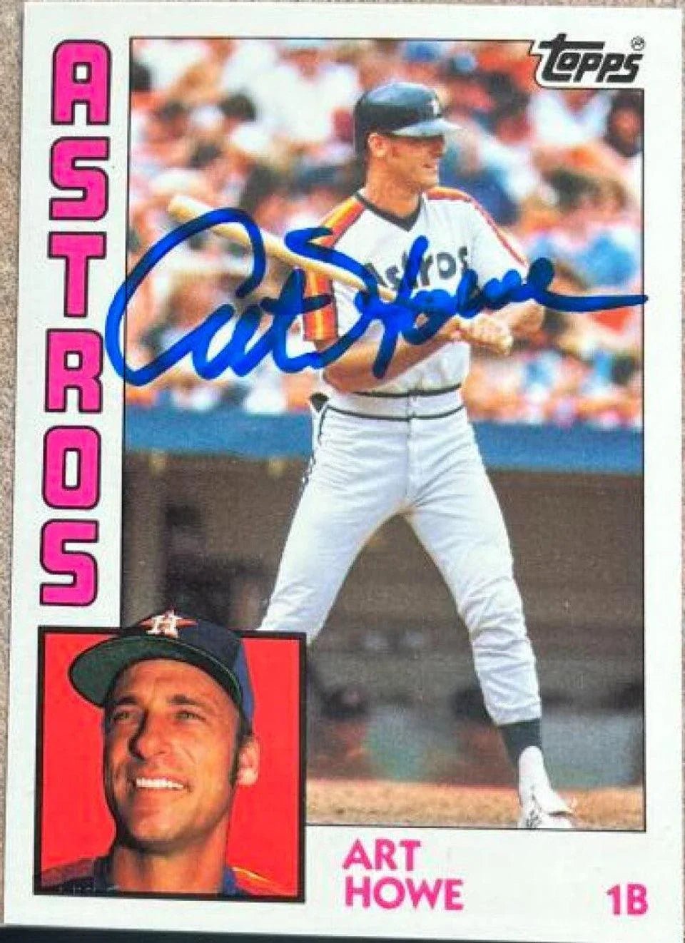 Art Howe Signed 1984 Topps Tiffany Baseball Card - Houston Astros