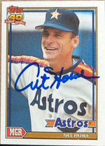 Art Howe Signed 1991 Topps Baseball Card - Houston Astros