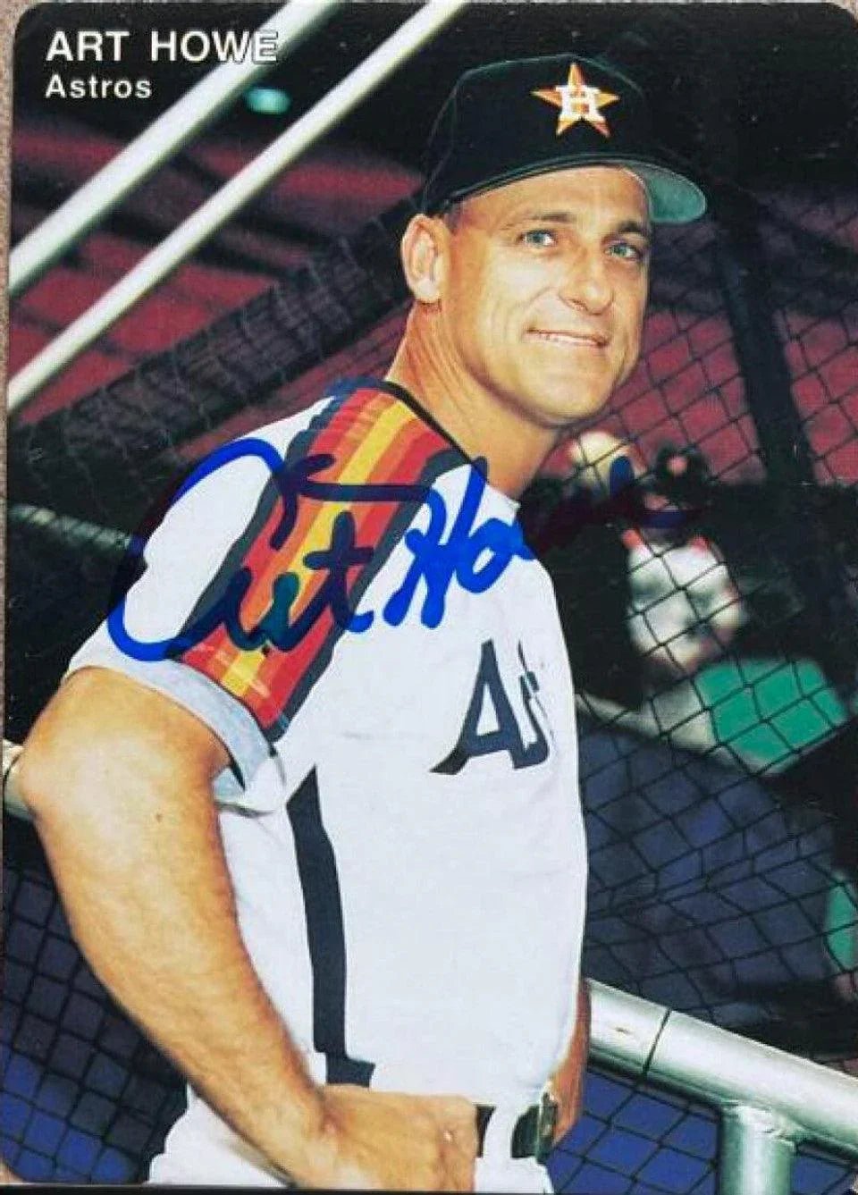 Art Howe Signed 1992 Mother's Cookies Baseball Card - Houston Astros