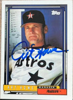 Art Howe Signed 1992 Topps Baseball Card - Houston Astros