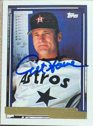 Art Howe Signed 1992 Topps Gold Baseball Card - Houston Astros - PastPros