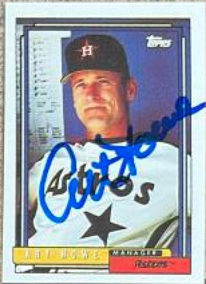 Art Howe Signed 1992 Topps Micro Baseball Card - Houston Astros - PastPros