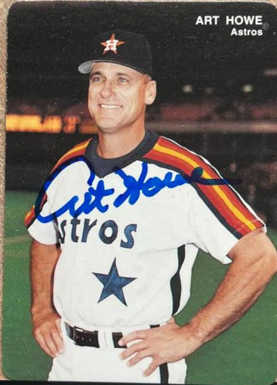 Art Howe Signed 1993 Mother's Cookies Baseball Card - Houston Astros