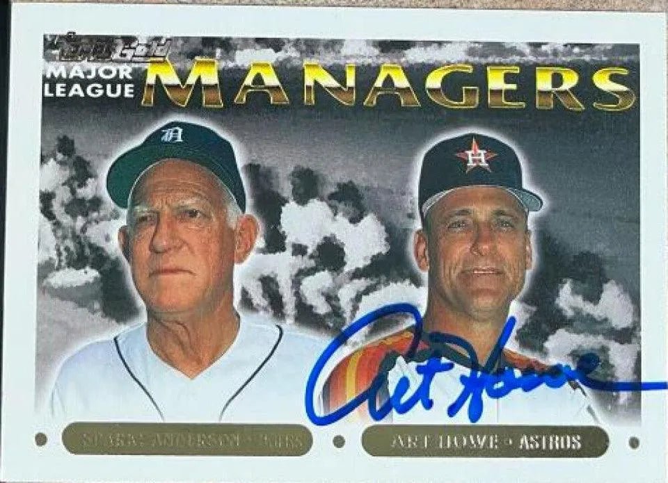Art Howe Signed 1993 Topps Gold Baseball Card - Houston Astros