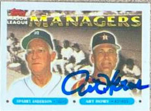 Art Howe Signed 1993 Topps Micro Baseball Card - Houston Astros