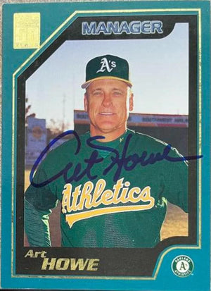 Art Howe Signed 2001 Topps Baseball Card - Oakland A's - PastPros