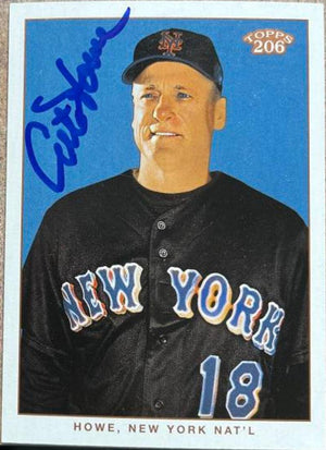 Art Howe Signed 2003 Topps 206 Baseball Card - New York Mets - PastPros