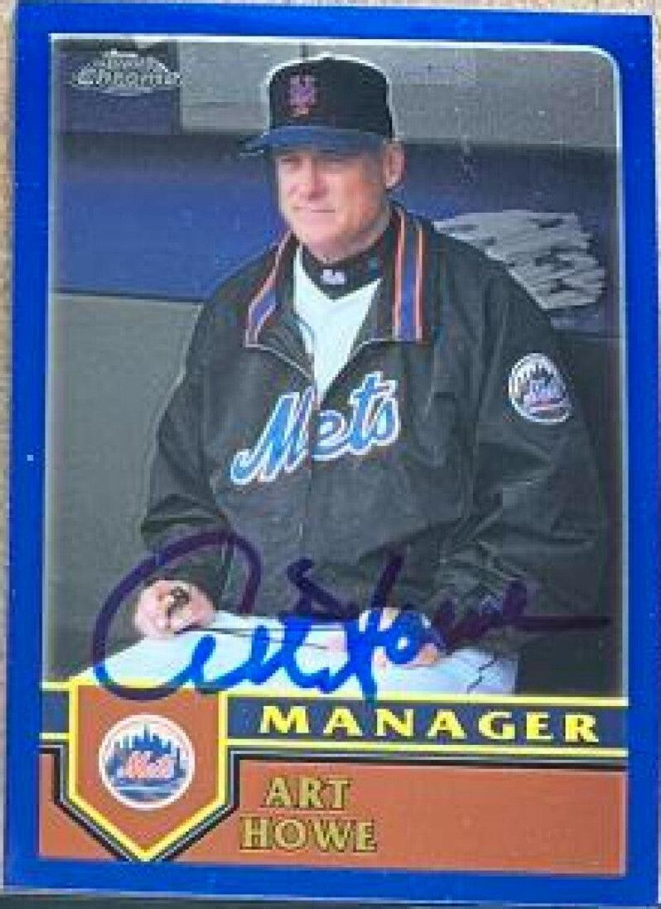 Art Howe Signed 2003 Topps Chrome Traded & Rookies Baseball Card - New York Mets - PastPros