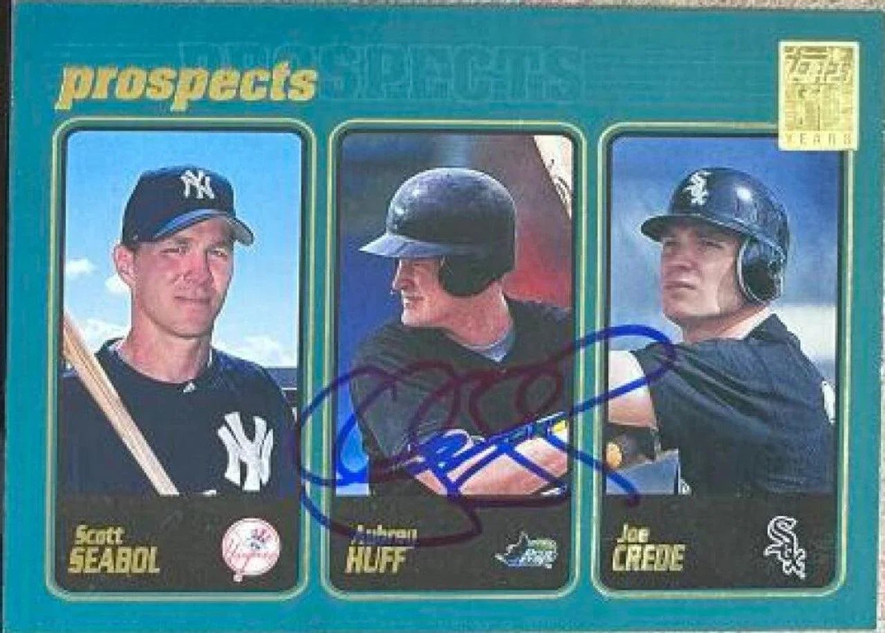 Aubrey Huff Signed 2001 Topps Baseball Card - Tampa Bay Devil Rays