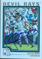 Aubrey Huff Signed 2004 Topps Baseball Card - Tampa Bay Devil Rays