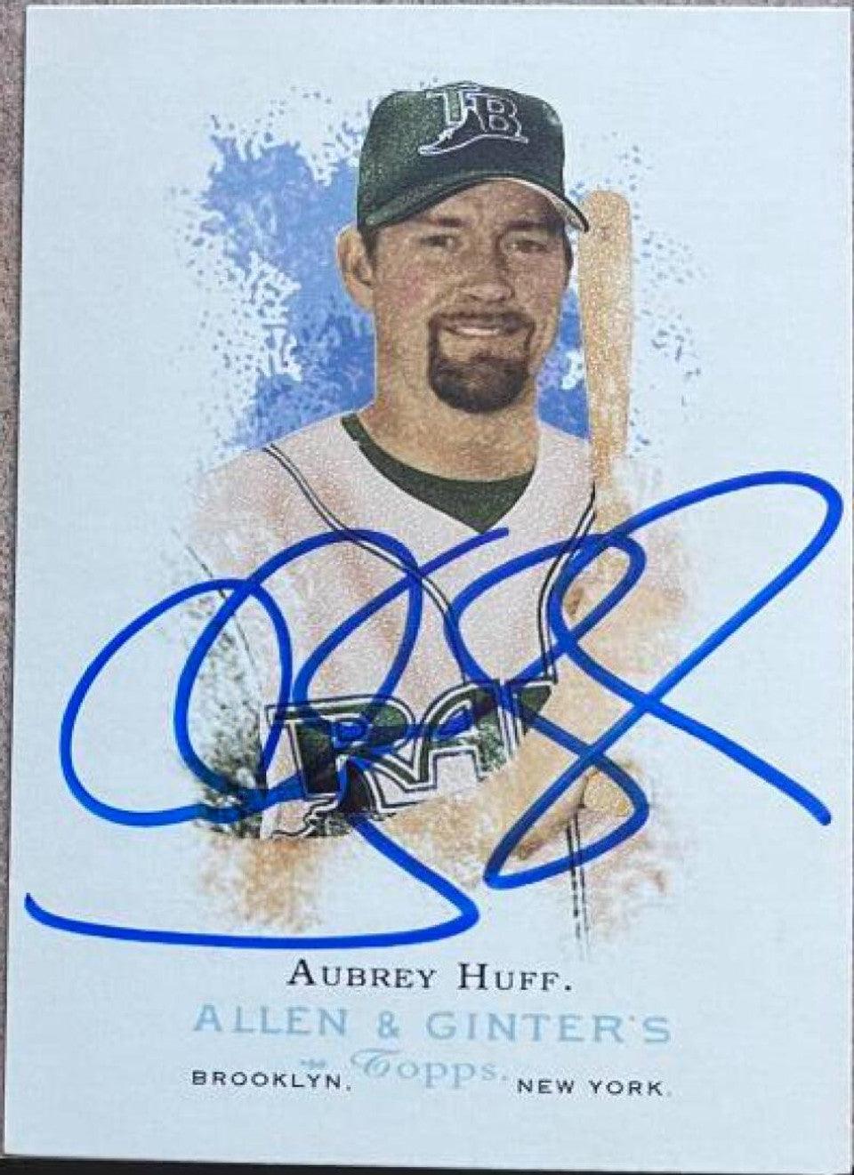 Aubrey Huff Signed 2006 Allen & Ginter Baseball Card - Tampa Bay Devil Rays - PastPros