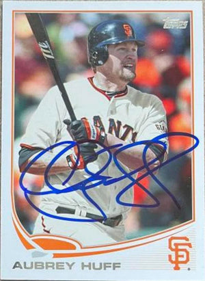Aubrey Huff Signed 2013 Topps Baseball Card - San Francisco Giants