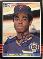 Barbaro Garbey Signed 1985 Donruss Baseball Card - Detroit Tigers #456