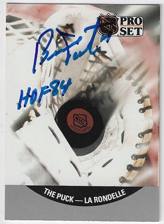 Bernie Parent Signed 1990-91 Pro Set Hockey Card - Philadelphia Flyers #705