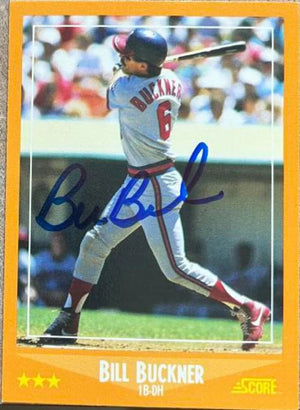Bill Buckner Signed 1988 Score Baseball Card - California Angels - PastPros